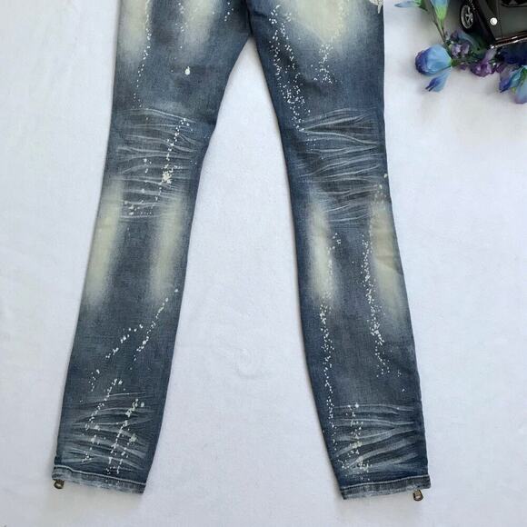 Dereon NWOT Distressed Metal Studs Skinny Jeans Juniors/Women Various - Picture 10 of 12